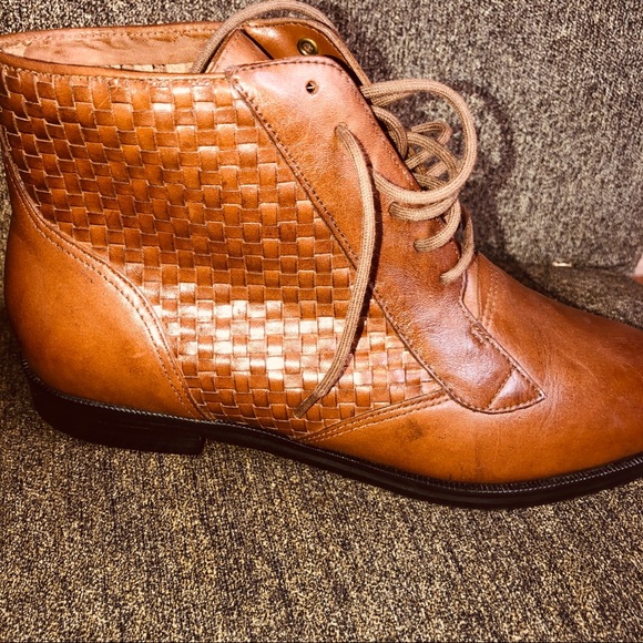 Trotters Brown leather boots sz6.5 w Marlene style - Picture 6 of 8